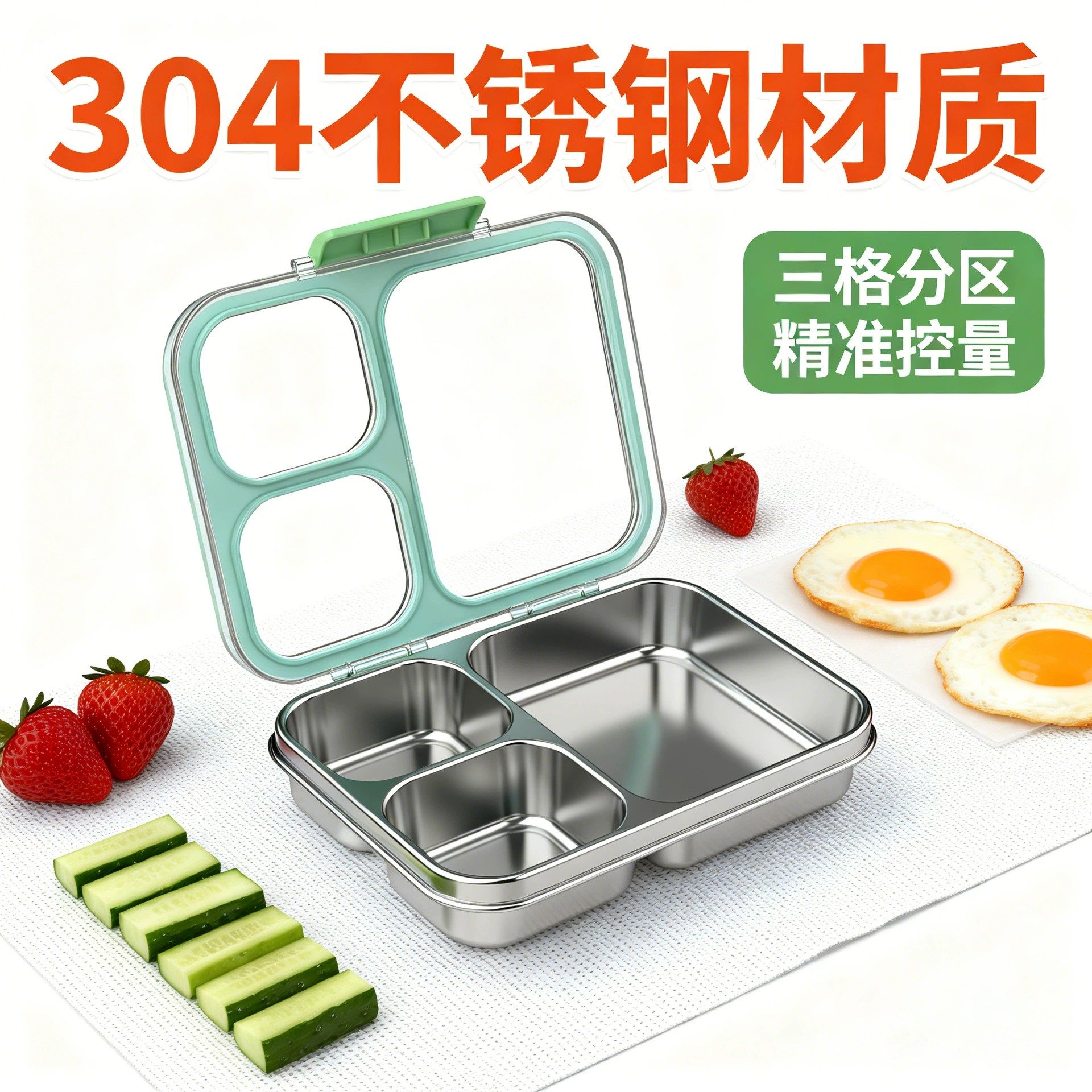 Sealed 304 Stainless Steel Round Food Storage Containers, Food-Grade Set, Large Capacity, Perfect for Fridge Storage