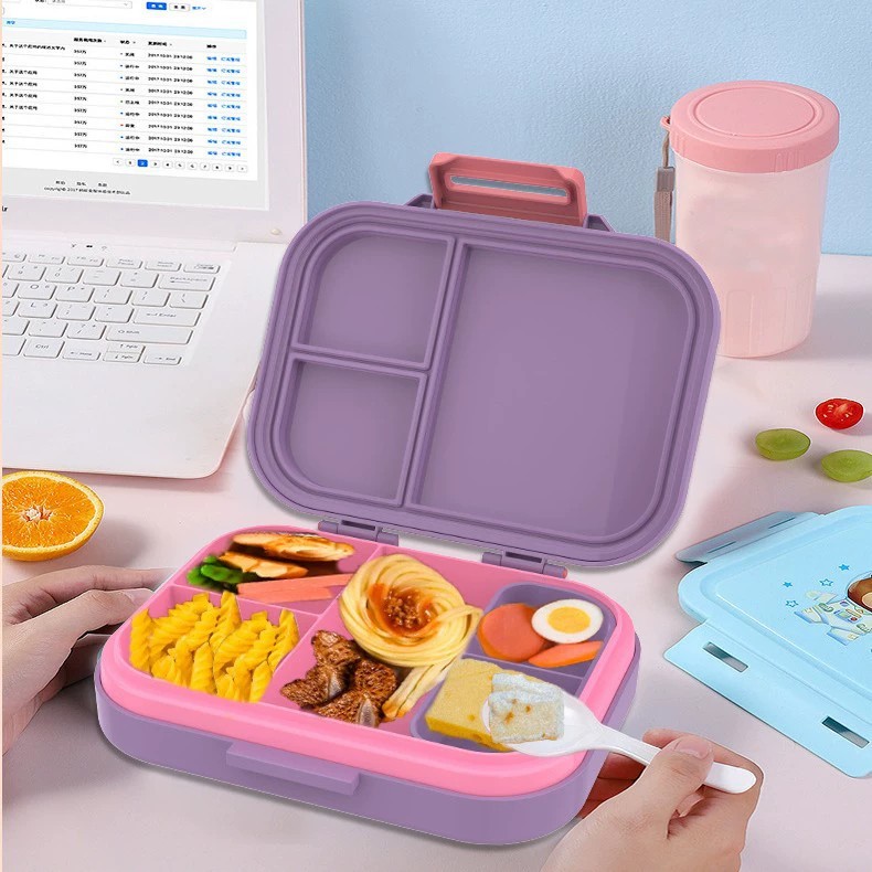Wholesale plastic lunch boxes with multiple compartments, suitable for holding fruits